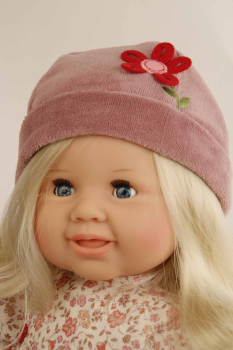 Schildkröt Sitz-und  Schlenkerpuppe Klara 52 cm - blonde Haare , blaue Augen