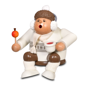 KWO Räuchermann Kantenhocker "Weihnachtsmarktbesucherin, NEU 2026
